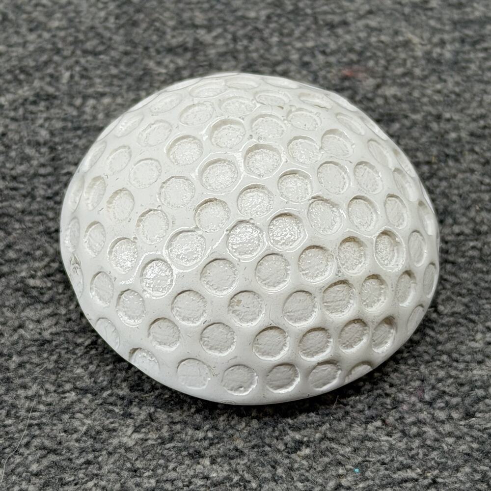 Vintage Golf Ball Fridge Magnet Realistic 3D Half Dimpled Sports Golfer Novelty
